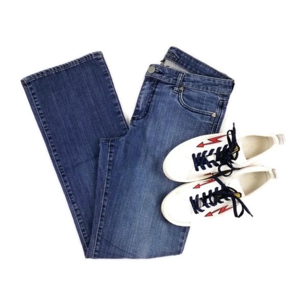 Kut From The Kloth Bootcut Jeans Medium Wash Stretch Denim Womens 10 - Picture 4 of 15